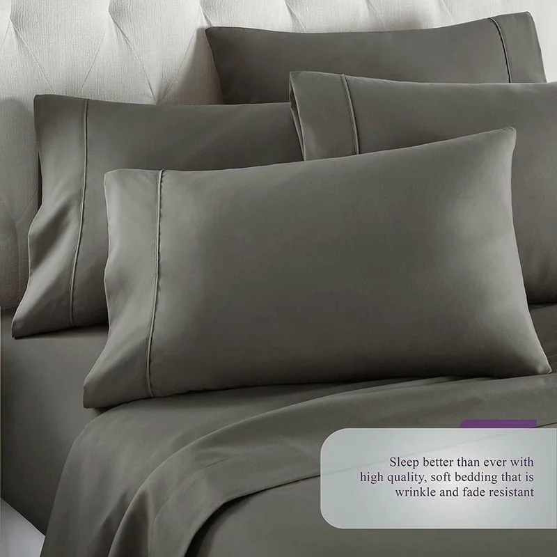 The 4PCS Bed Sheet Set Perfectly Matches The 1800TC Soft Bed with Pillow Case Suitable for Home Hotels
The 4PCS Bed Sheet Set Perfectly Matches The 1800TC Soft Bed with Pillow Case Suitable for Home Hotels
