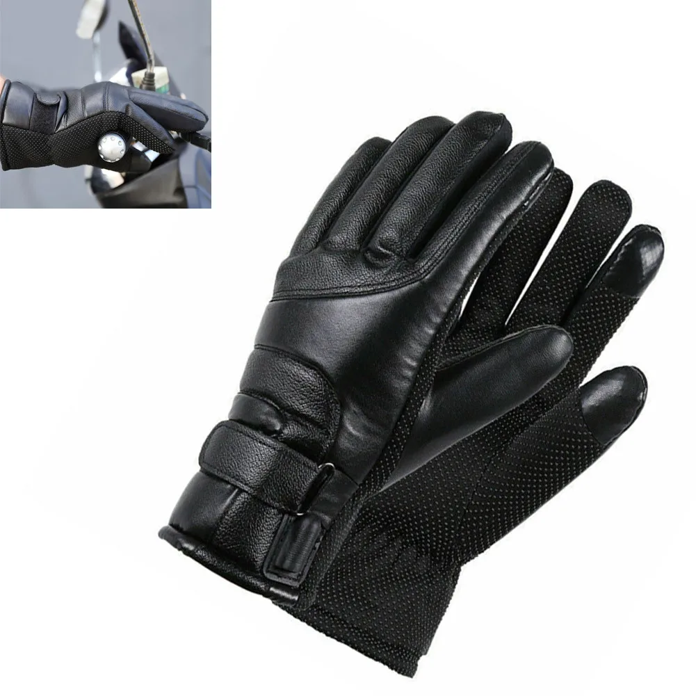 1pair Black USB Heating Motorcycle Electric Car Winter Riding Windproof Warm Gloves PU Leather Plush Waterproof Warm Gift
1pair Black USB Heating Motorcycle Electric Car Winter Riding Windproof Warm Gloves PU Leather Plush Waterproof Warm Gift