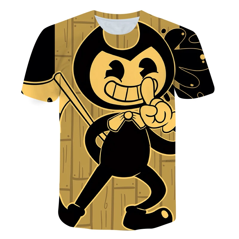 2021 NEW Bendy T Shirts For Teens Harajuku Style 3D Kids T-Shirt Animation Round Collar Clothes Boys/Girls Blouse Children Tops
2021 NEW Bendy T Shirts For Teens Harajuku Style 3D Kids T-Shirt Animation Round Collar Clothes Boys/Girls Blouse Children Tops
