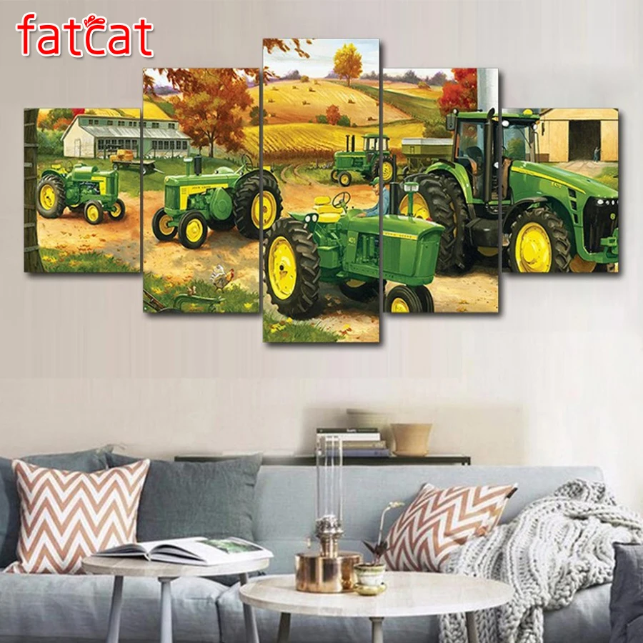 FATCAT Diy Diamond Painting 5 Pieces Green Tractor landscape 100% Square Round Drill Diamond Embroidery Sale Home Decor AE891
FATCAT Diy Diamond Painting 5 Pieces Green Tractor landscape 100% Square Round Drill Diamond Embroidery Sale Home Decor AE891