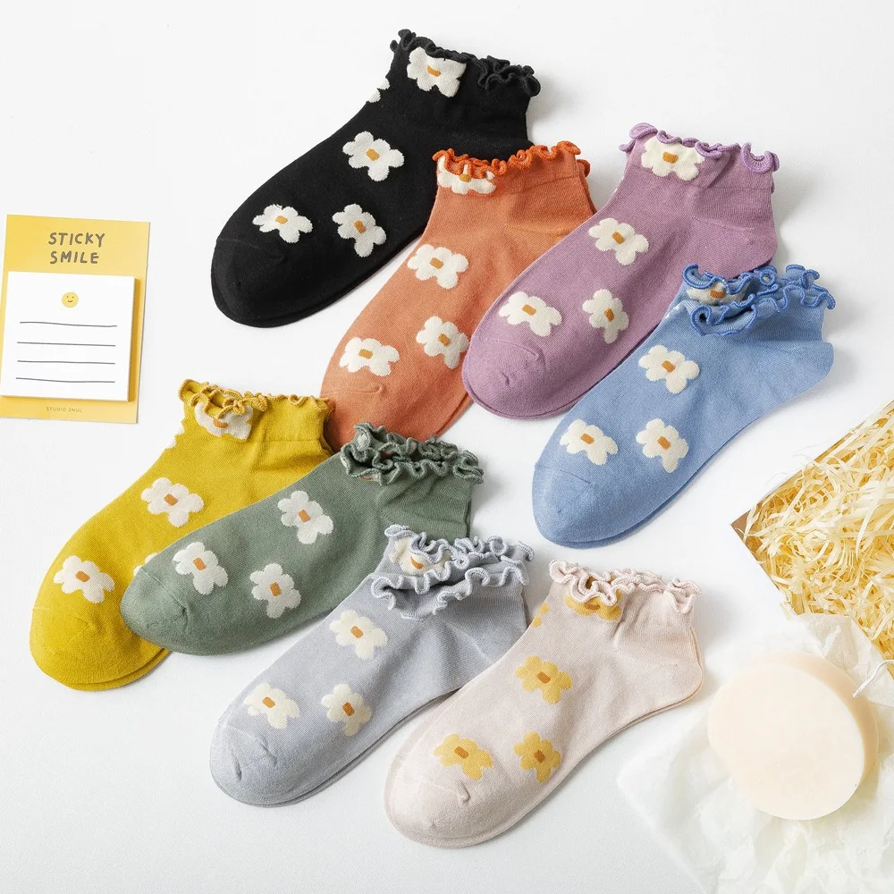 New Fashion Flower Print Short Socks Cotton Breathable Japanese Kawaii Cute Ankle Socks Korean Style Harajuku Retro Woman Socks
New Fashion Flower Print Short Socks Cotton Breathable Japanese Kawaii Cute Ankle Socks Korean Style Harajuku Retro Woman Socks