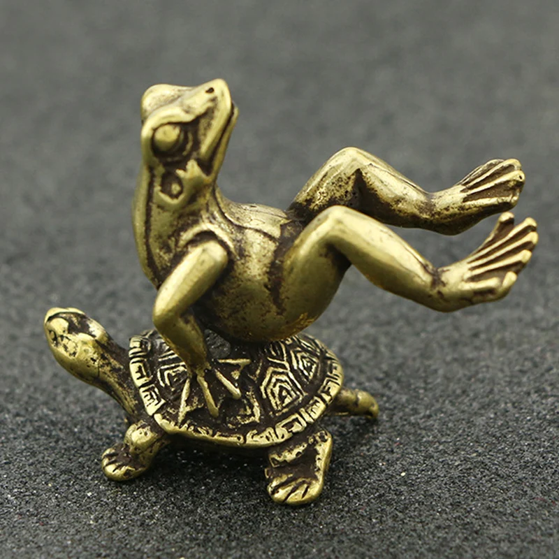 Mini Statue Frog Turtle Figurine Brass Miniature Solid Sculpture Desk Decor Animal Table Pendant Decoration Animal Ornaments
Mini Statue Frog Turtle Figurine Brass Miniature Solid Sculpture Desk Decor Animal Table Pendant Decoration Animal Ornaments