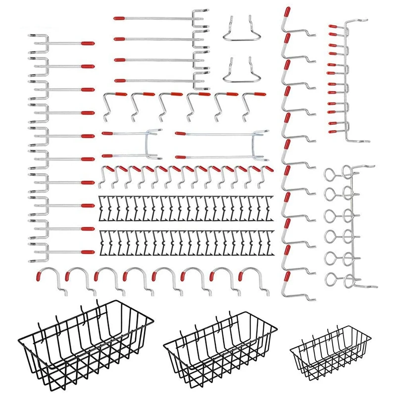 101Pcs Garage Hook,Heavy Duty Garage Storage Utility Hooks Hanger Rack Extended Wall Mount Tool Holder J-Hook 
101Pcs Garage Hook,Heavy Duty Garage Storage Utility Hooks Hanger Rack Extended Wall Mount Tool Holder J-Hook