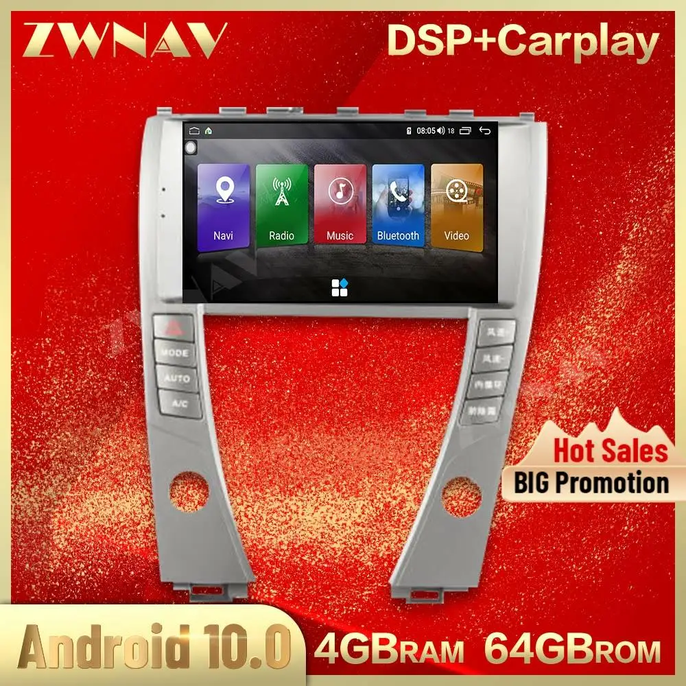 DSP Carplay 6+128G Android 10.0 Car DVD player unit Multimedia For LEXUS ES 2006-2012 GPS Navi Auto audio radio stereo head unit
DSP Carplay 6+128G Android 10.0 Car DVD player unit Multimedia For LEXUS ES 2006-2012 GPS Navi Auto audio radio stereo head unit