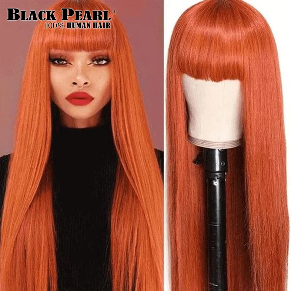 Orange Ginger 100% Human Hair Wig With Bangs Short Bob Human Hair Wigs For Black Women Cheap Brazil Remy Hair Glueless Lace Wigs
Orange Ginger 100% Human Hair Wig With Bangs Short Bob Human Hair Wigs For Black Women Cheap Brazil Remy Hair Glueless Lace Wigs