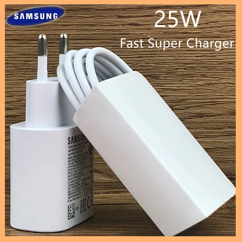 Original Samsung Galaxy S21+ 25w Super Charger Fast Charge Eu Wall Adapter Type c Cable For S20 FE A52
Original Samsung Galaxy S21+ 25w Super Charger Fast Charge Eu Wall Adapter Type c Cable For S20 FE A52