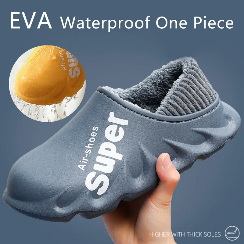 Men's Slippers Home Plush Slipper Female Winter Warm Slippers Women Thick Bottom Waterproof Shoes Men Indoor Non-slip Footwear
Men's Slippers Home Plush Slipper Female Winter Warm Slippers Women Thick Bottom Waterproof Shoes Men Indoor Non-slip Footwear