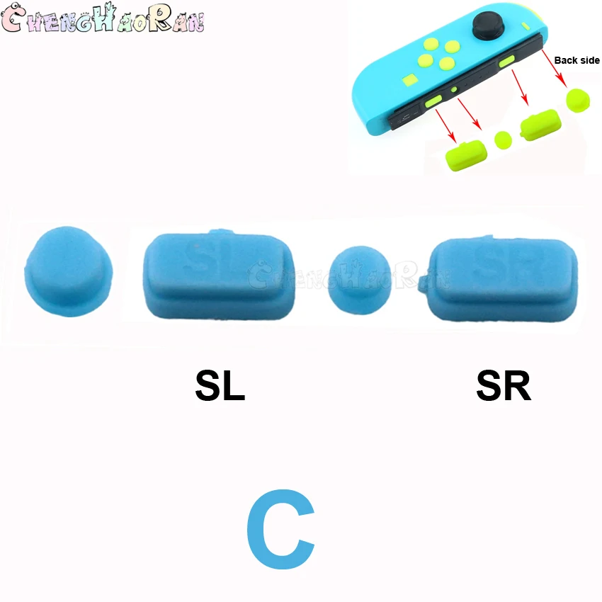 ChengHaoRan 1set Side Left/Right SL SR Key Buttons for Nintendo Switch Joy-Con 16colors Option
ChengHaoRan 1set Side Left/Right SL SR Key Buttons for Nintendo Switch Joy-Con 16colors Option