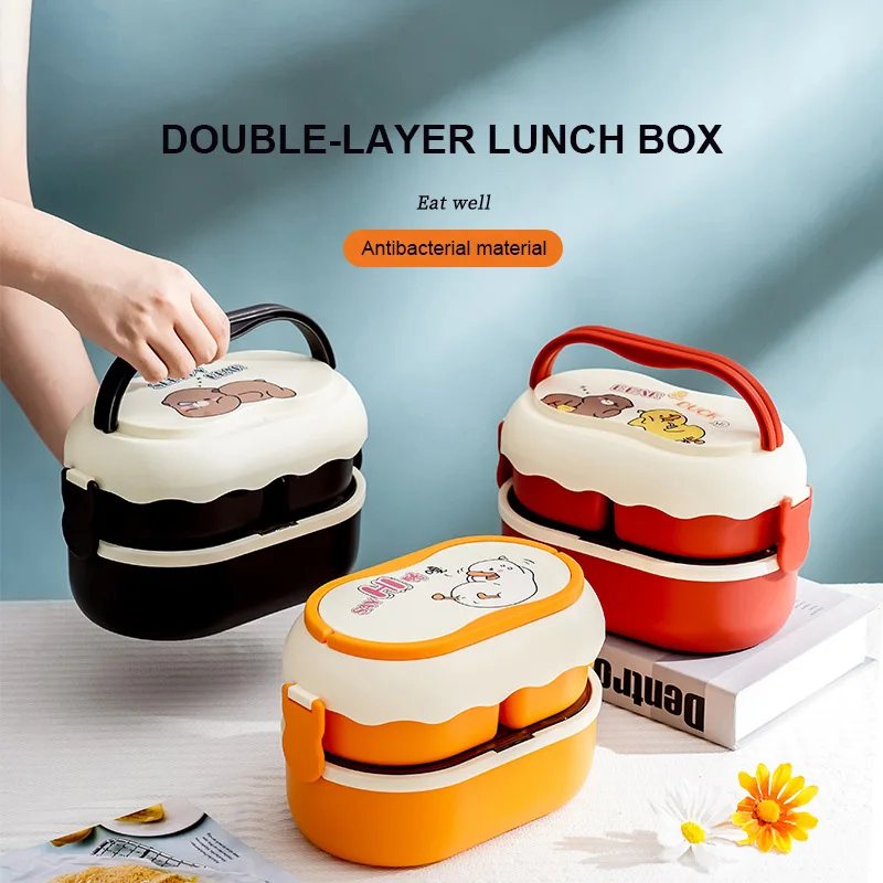 Portable double layer lunch box for kids kitchen food storage plastic containers bento box japanese style food snack box
Portable double layer lunch box for kids kitchen food storage plastic containers bento box japanese style food snack box