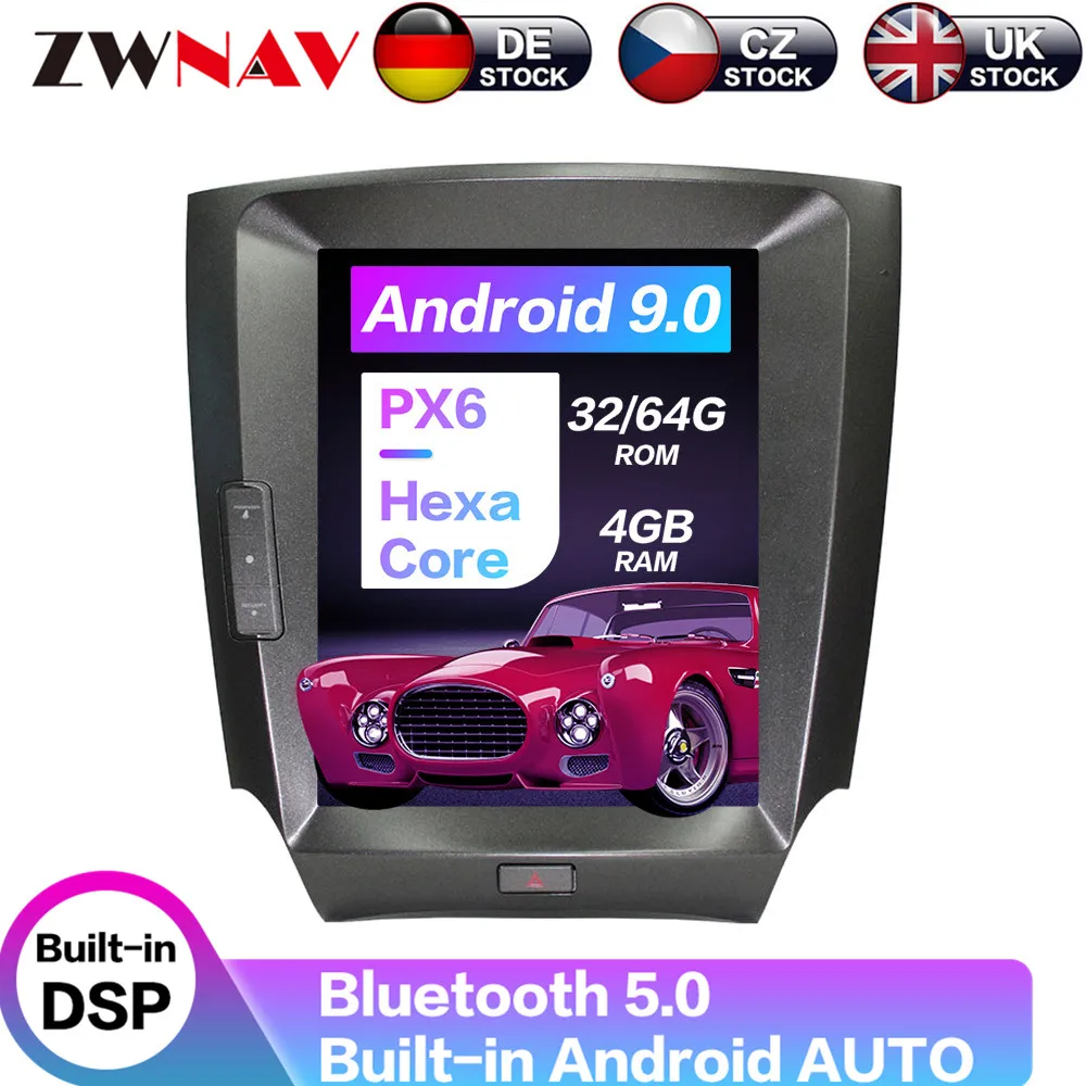 Carplay DSP Android 9 PX6 Vertical Tesla Radio Car Multimedia Player Stereo GPS Navigation For LEXUS IS250 IS300 IS350 2006-2012
Carplay DSP Android 9 PX6 Vertical Tesla Radio Car Multimedia Player Stereo GPS Navigation For LEXUS IS250 IS300 IS350 2006-2012