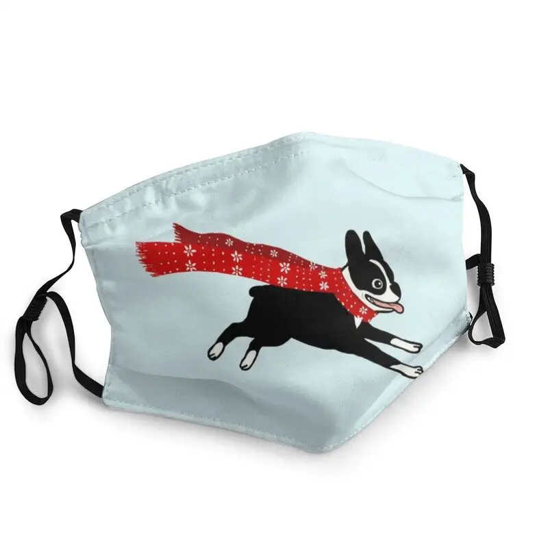 Holiday Boston Terrier Wearing Winter Scarf Adjustable Mouth Face Mask Unisex Dog Mask Dustproof Protection Respirator Muffle
Holiday Boston Terrier Wearing Winter Scarf Adjustable Mouth Face Mask Unisex Dog Mask Dustproof Protection Respirator Muffle