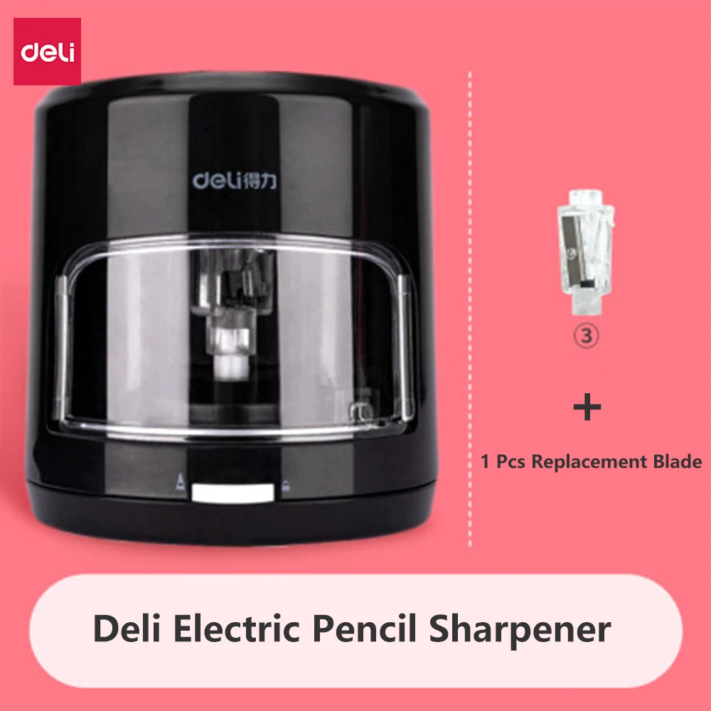 Deli Electric Pencil Sharpener Automatic Student Multifunctional Child Safety Adjustable Pencil Sharpener With Replacement Blade
Deli Electric Pencil Sharpener Automatic Student Multifunctional Child Safety Adjustable Pencil Sharpener With Replacement Blade