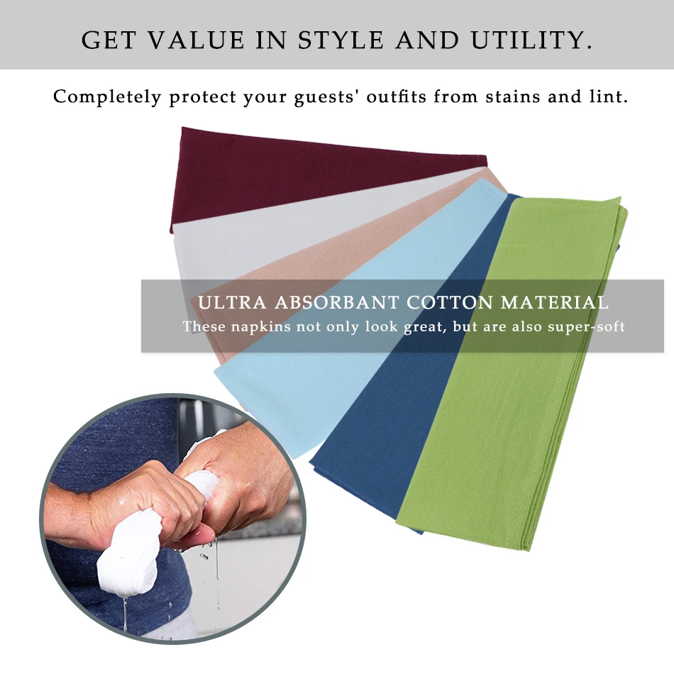 30*45cm Soft and Comfortable Reusable Cotton Napkins,Home/Hotel Table Accessories,For Banquet,Prty,Christmas,Wedding Set of 4PCS
30*45cm Soft and Comfortable Reusable Cotton Napkins,Home/Hotel Table Accessories,For Banquet,Prty,Christmas,Wedding Set of 4PCS