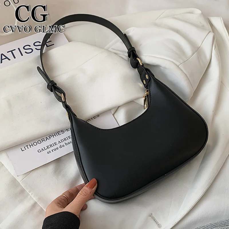 Cvvo Glmc Half-Moon Small Simple PU Leather Underarm Bags For Women 2021 Summer Trend Shoulder Handbags And Purses Branded
Cvvo Glmc Half-Moon Small Simple PU Leather Underarm Bags For Women 2021 Summer Trend Shoulder Handbags And Purses Branded