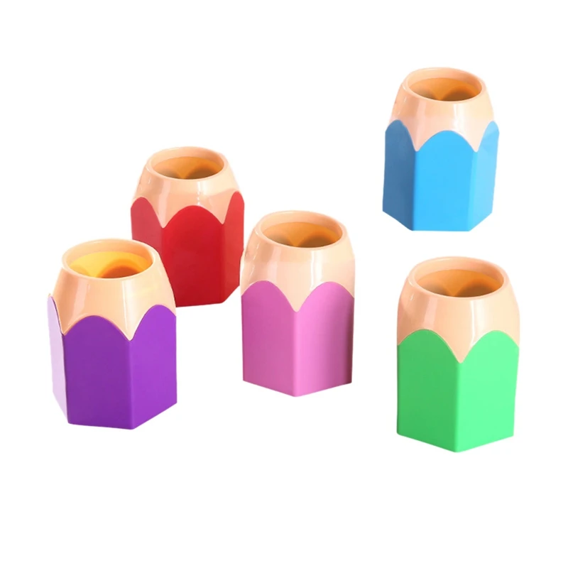 Creative Pencil-Shaped Pen Holder, Makeup Brush Storage Holder, Desk Stationery Holder, Suitable for Desk Finishing 5Pcs
Creative Pencil-Shaped Pen Holder, Makeup Brush Storage Holder, Desk Stationery Holder, Suitable for Desk Finishing 5Pcs