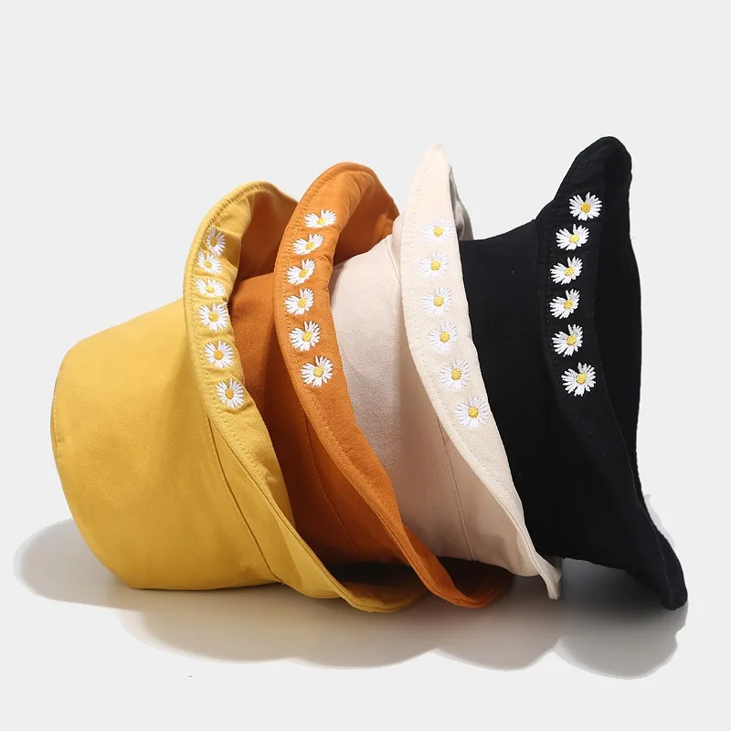 Korean New Daisy Double-sided Wearing Fisherman Cap Female Spring Summer Outdoor Travel Folding Basin Student Couple Sun Hat
Korean New Daisy Double-sided Wearing Fisherman Cap Female Spring Summer Outdoor Travel Folding Basin Student Couple Sun Hat