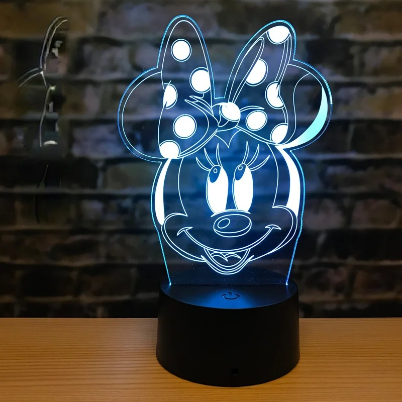 Disney Mickey Minnie 3D Creative Table Lamp Valentine's Day Colorful LED Visual Cartoon Light Gift Night Light Birthday Gift
Disney Mickey Minnie 3D Creative Table Lamp Valentine's Day Colorful LED Visual Cartoon Light Gift Night Light Birthday Gift