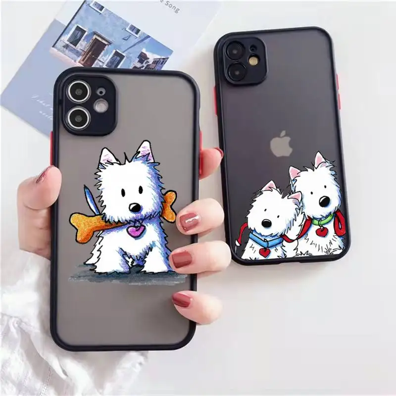 Westie lovely cartoon dog Phone Case matte transparent For iphone 7 8 11 12 13 plus mini x xs xr pro max cover
Westie lovely cartoon dog Phone Case matte transparent For iphone 7 8 11 12 13 plus mini x xs xr pro max cover