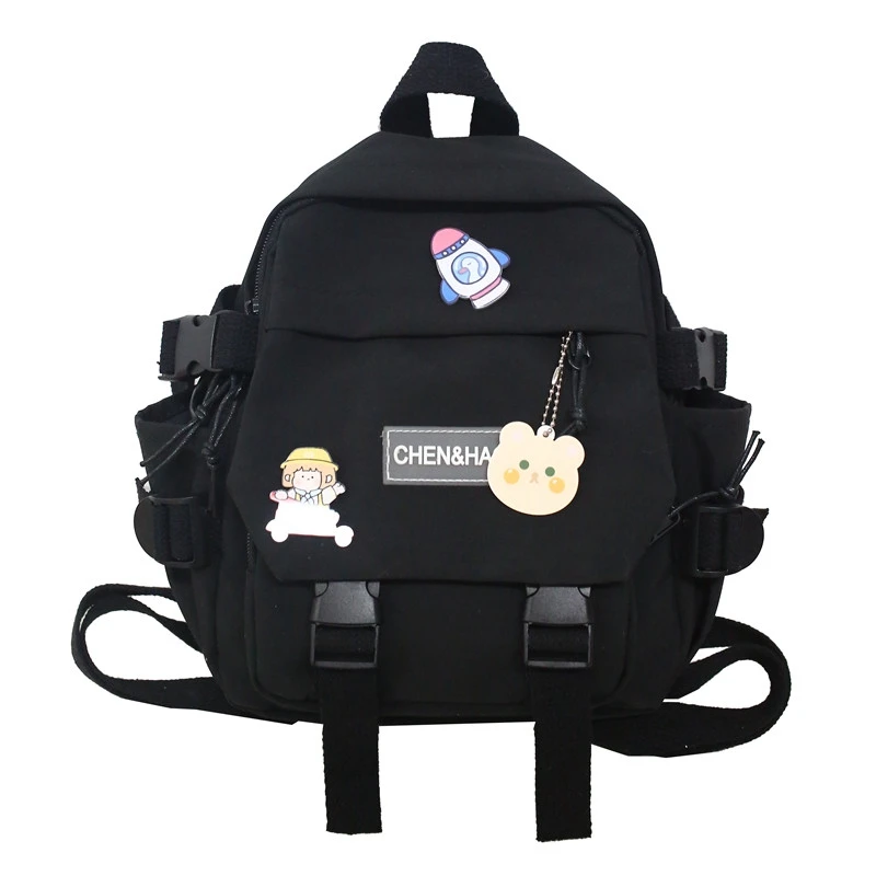 

Hot kf-Women's Backpack Girls School Bag Waterproof Nylon Fashion Japanese Casual Young Girl's Bag Female Mini