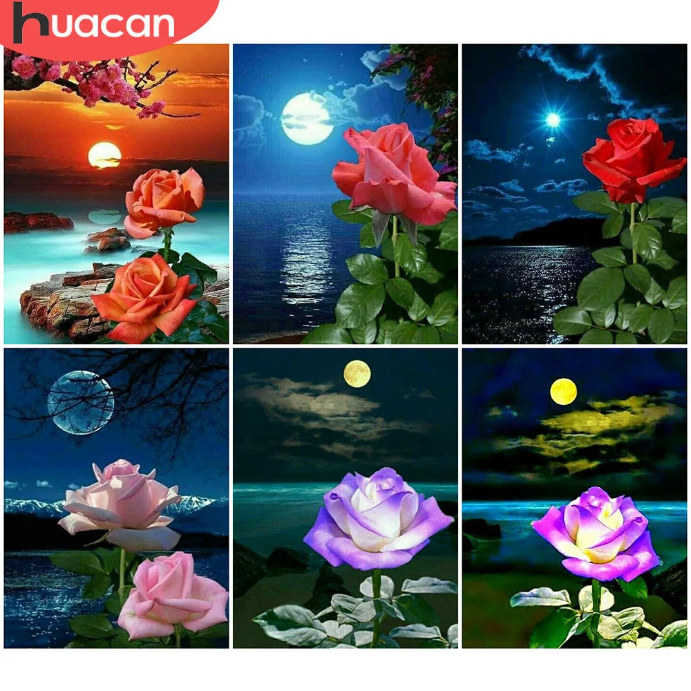 HUACAN DIY Diamond Painting Landscape Lake Rhinestone Of Picture Cross Stitch Flower Rose Mosaic Diamond Night Decoration
HUACAN DIY Diamond Painting Landscape Lake Rhinestone Of Picture Cross Stitch Flower Rose Mosaic Diamond Night Decoration