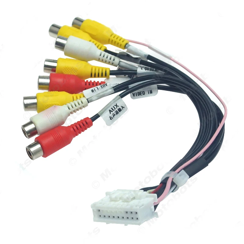 7PCS Car Cable Universal Power Cables BT Radio GPS HD Multimedia Player Reversing Input Auto Wire Connector Harness Kits | Автомобили и