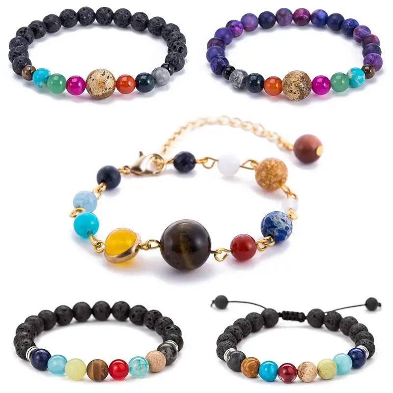 Solar System Eight Planetary Bracelets Natural Stone Bead Planetary Women Men Planets'Jewelry Galaxy
Solar System Eight Planetary Bracelets Natural Stone Bead Planetary Women Men Planets'Jewelry Galaxy