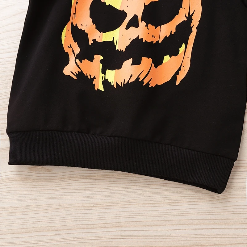 Halloween Children's Clothing To Figure Squash Printing Children Long Sleeve Sweater Black 130 Yards
Halloween Children's Clothing To Figure Squash Printing Children Long Sleeve Sweater Black 130 Yards