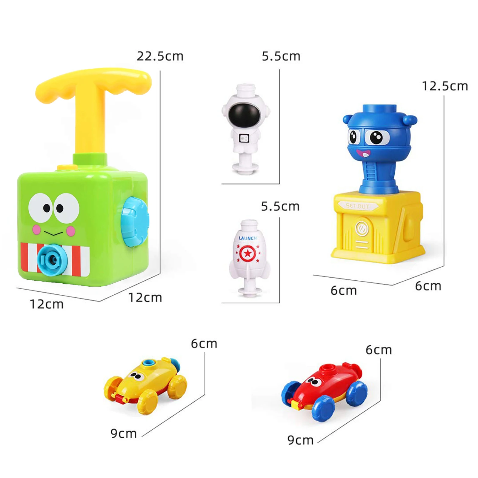Balloon Powered Car With Launch Tower Inertial Power Balloon Car Toy Aerodynamic Cars Educational Toys Gifts For Kids Children
Balloon Powered Car With Launch Tower Inertial Power Balloon Car Toy Aerodynamic Cars Educational Toys Gifts For Kids Children