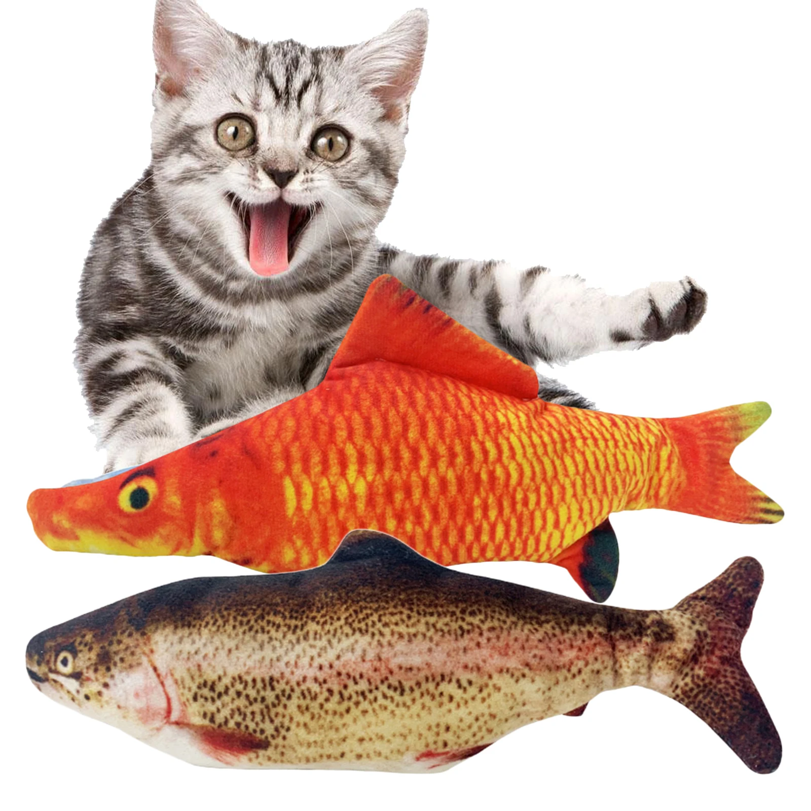 1pc 28-30cm Electric Floppy Fish Cat Toy Rechargeable Pets Bite Catnip Toys 
1pc 28-30cm Electric Floppy Fish Cat Toy Rechargeable Pets Bite Catnip Toys