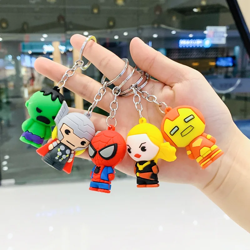 Disney Marvel Keychain Avengers Spider-Man Iron Man Cartoon Doll Keyring Pendant Car Key Chain Accessories Children's Toy Gifts
Disney Marvel Keychain Avengers Spider-Man Iron Man Cartoon Doll Keyring Pendant Car Key Chain Accessories Children's Toy Gifts