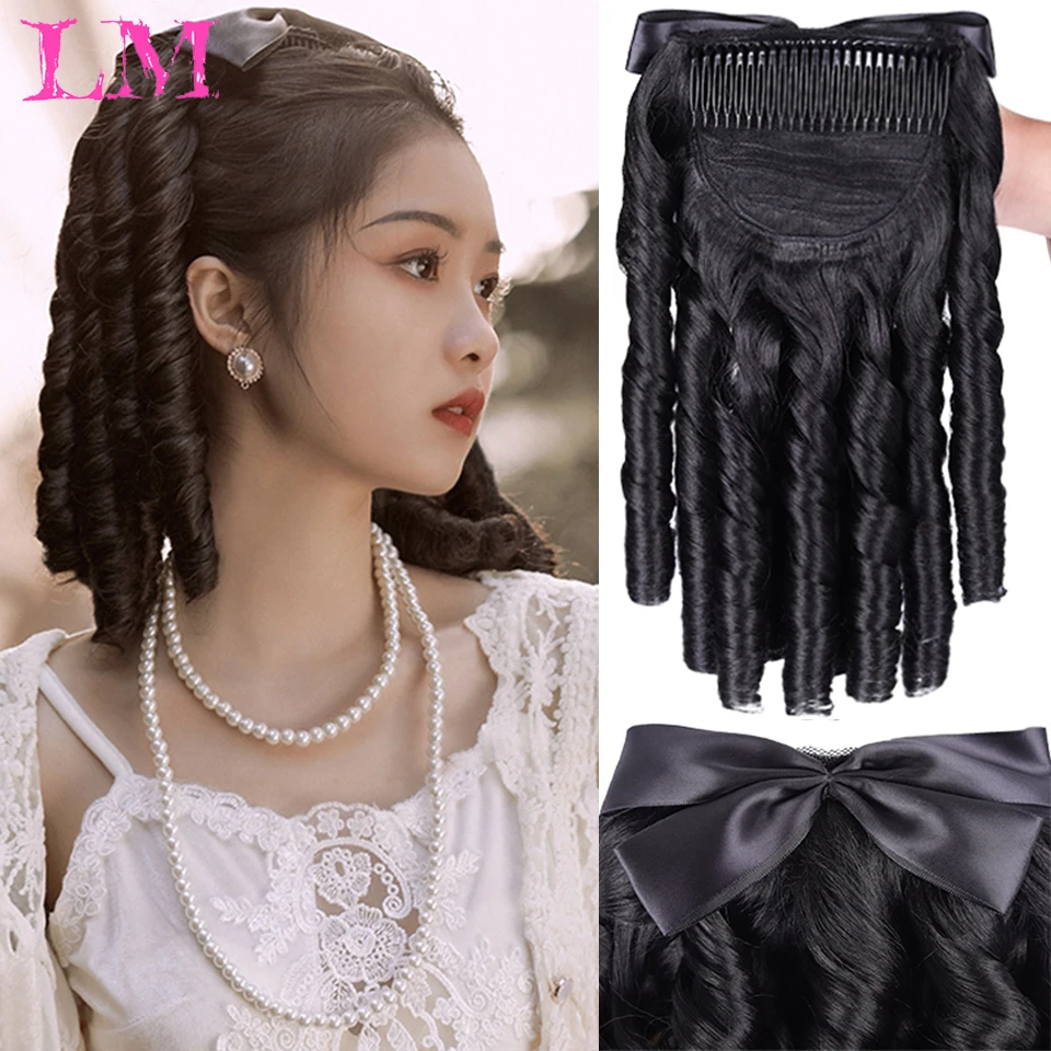 LM Royal Roll Hair Ponytail Clip Black Princess Hair Products Medieval Europen Hair For Women Evening Party Head Wear Accessorie
LM Royal Roll Hair Ponytail Clip Black Princess Hair Products Medieval Europen Hair For Women Evening Party Head Wear Accessorie