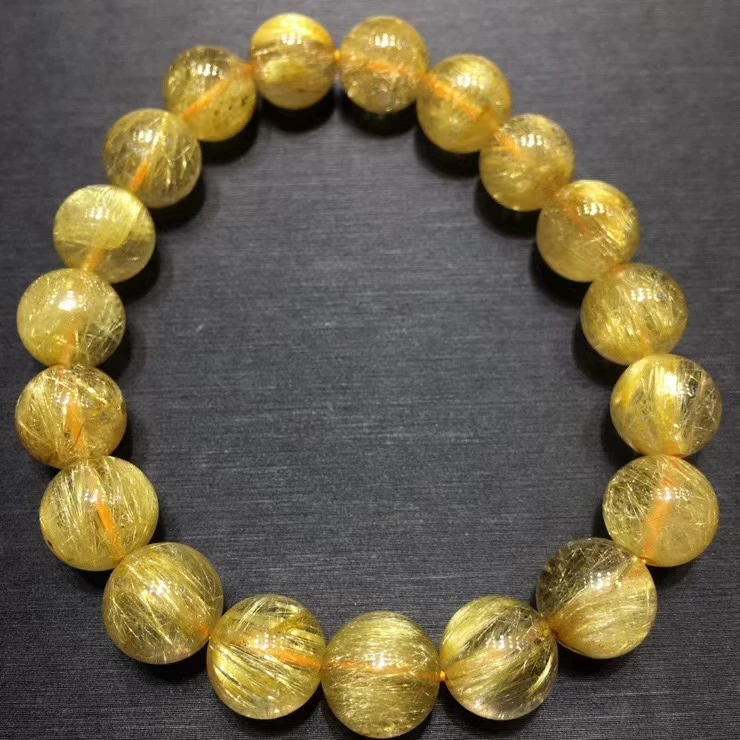 Top Natural Gold Rutilated Quartz Crystal Woman Gemstone 10.5mm Round Beads Bracelet Jewelry Brazil AAAAA
Top Natural Gold Rutilated Quartz Crystal Woman Gemstone 10.5mm Round Beads Bracelet Jewelry Brazil AAAAA