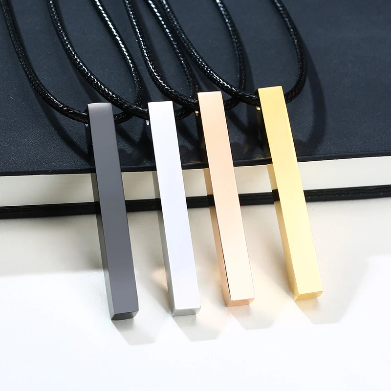 4 Sides Personalized Bar Necklaces Custom DIY Text Number Stainless Steel Square Pendant Women Jewelry Gift
4 Sides Personalized Bar Necklaces Custom DIY Text Number Stainless Steel Square Pendant Women Jewelry Gift