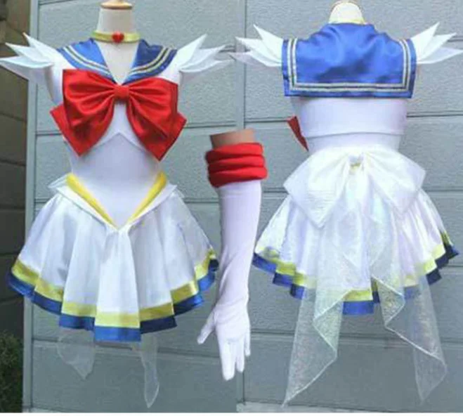 2 Color Anime Sailor Moon Cosplay Costume Female Halloween Party Tsukino Usagi Cosplay Costumes Full Set Dress+gloves+Neckwear
2 Color Anime Sailor Moon Cosplay Costume Female Halloween Party Tsukino Usagi Cosplay Costumes Full Set Dress+gloves+Neckwear