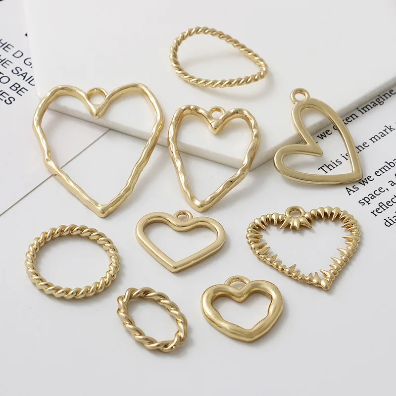 10pcs Matt Gold Pendant Charms Hollow Love Heart Waterdrop Pendants for Necklace Earrings Connectors for DIY Jewelry Findings
10pcs Matt Gold Pendant Charms Hollow Love Heart Waterdrop Pendants for Necklace Earrings Connectors for DIY Jewelry Findings