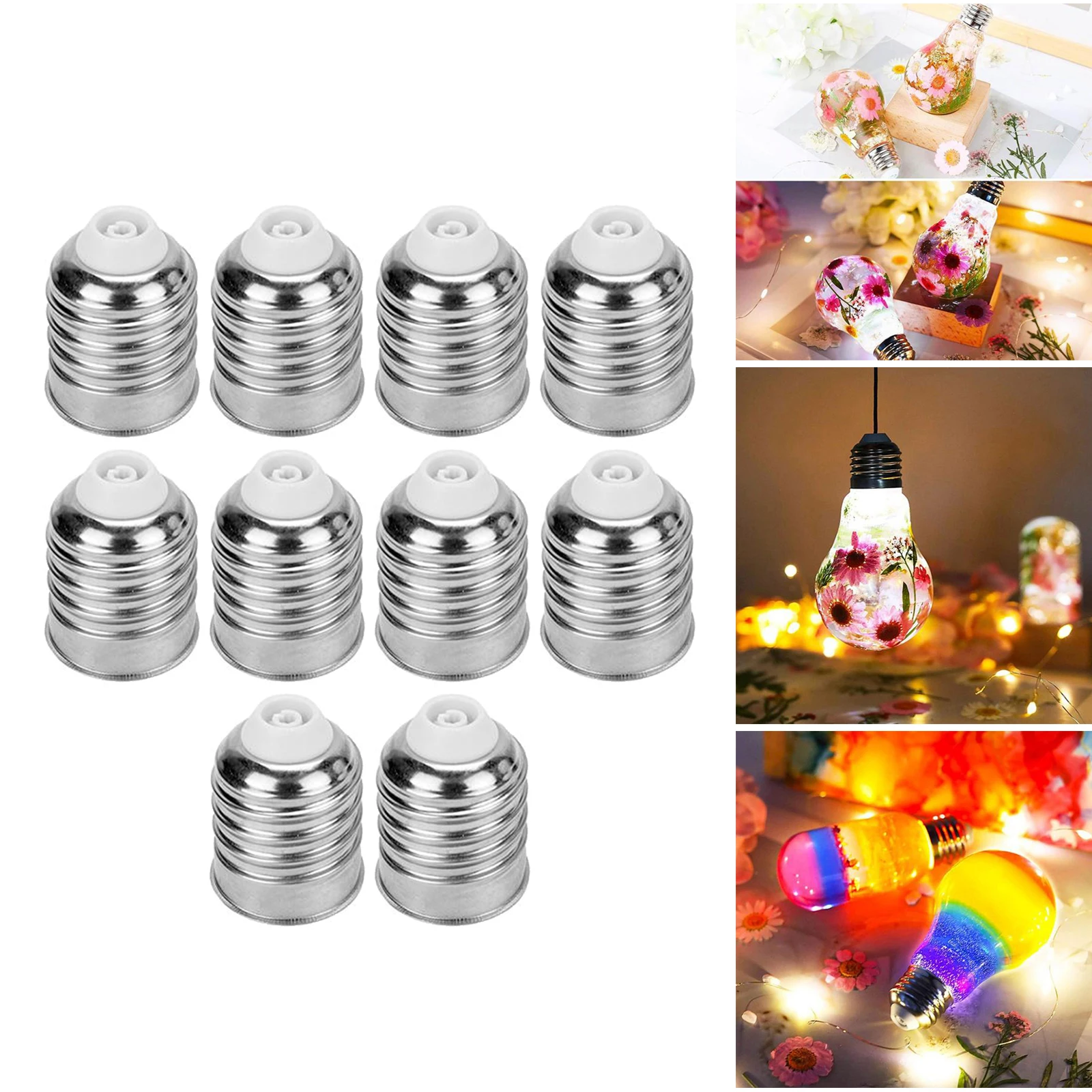 10x Light Bulb Cap Cover Housing Dust Light Bulb Resin Molds Kit DIY Decor 
10x Light Bulb Cap Cover Housing Dust Light Bulb Resin Molds Kit DIY Decor