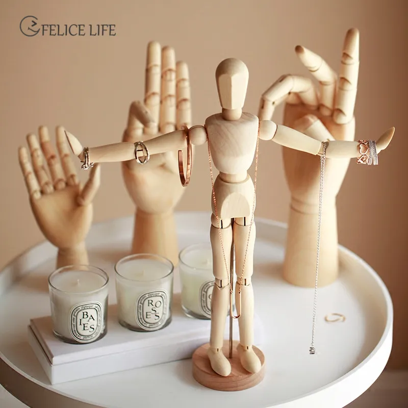 Creative Wooden Art Model Ornaments Wooden Doll Joint Hands Home Living Room Office Desktop Decorations decoration accessories
Creative Wooden Art Model Ornaments Wooden Doll Joint Hands Home Living Room Office Desktop Decorations decoration accessories