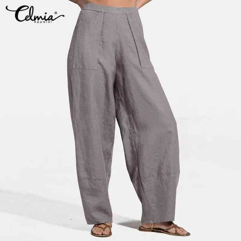 Celmia Women's Fashion Harem Pants 2021 Autumn Ladies Long Palazzo Casual Female High Waist Pockets Loose Trousers Buttoms
Celmia Women's Fashion Harem Pants 2021 Autumn Ladies Long Palazzo Casual Female High Waist Pockets Loose Trousers Buttoms