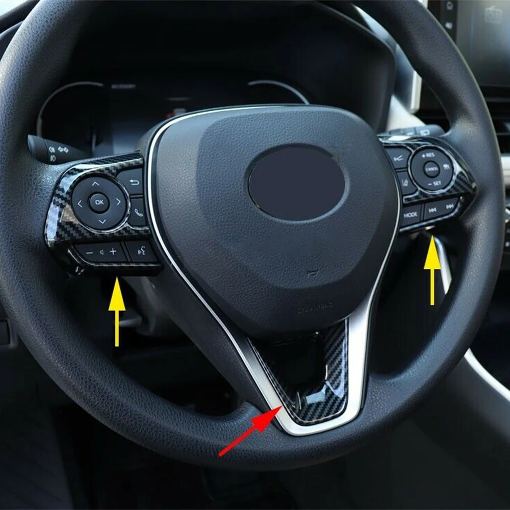 Parts Steering Wheel Switch Cover Trims Decor For Toyota RAV4 2019-2020 ABS Plastic Black
Parts Steering Wheel Switch Cover Trims Decor For Toyota RAV4 2019-2020 ABS Plastic Black