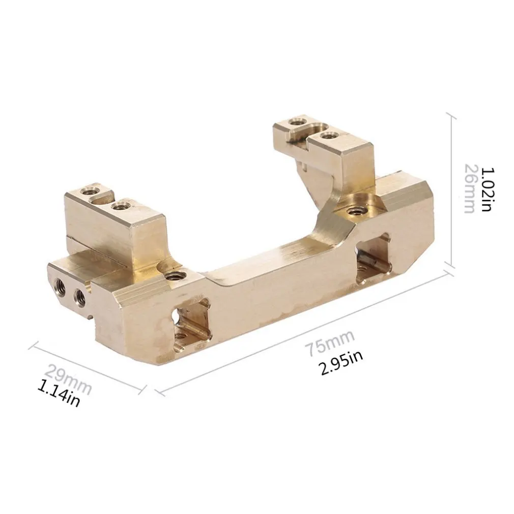 Front Servo Motor Bracket Climbing Car Front Bumper Brass For Traxxas TRX-4 TRX-6 Upgrade Parts Fine Workmanship
Front Servo Motor Bracket Climbing Car Front Bumper Brass For Traxxas TRX-4 TRX-6 Upgrade Parts Fine Workmanship