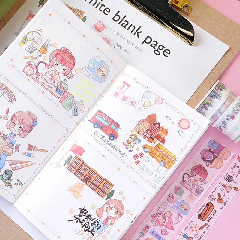 Washi Tape Diary Stickers DIY Handbook Set for Student Stationery Supplies Scrapbooking Album Masking Decorative Adhesive Tape
Washi Tape Diary Stickers DIY Handbook Set for Student Stationery Supplies Scrapbooking Album Masking Decorative Adhesive Tape