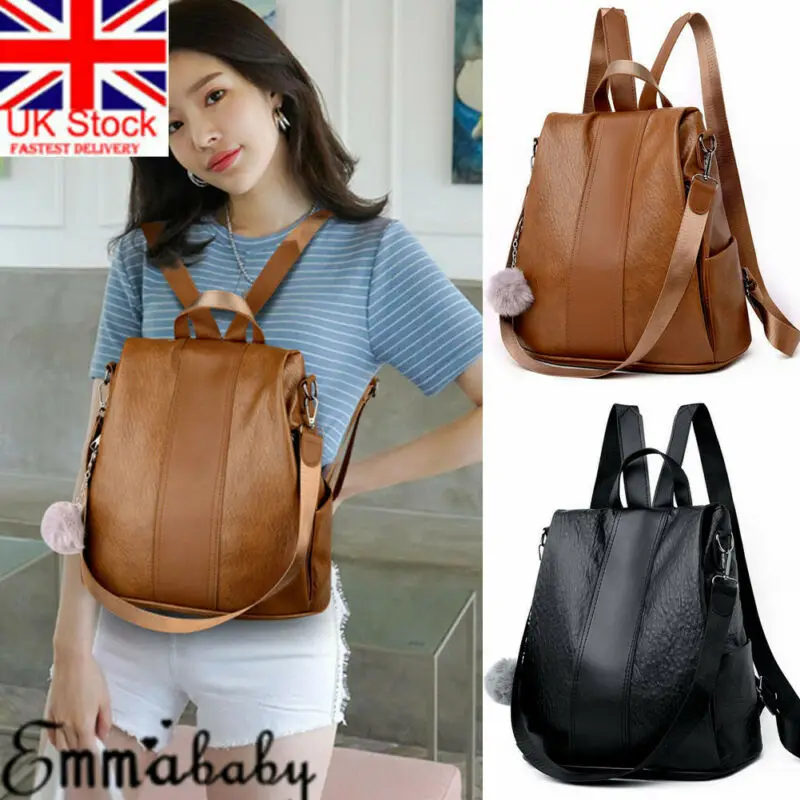 Newest trendy solid casual Womens Waterproof Leather Backpack Anti-Theft Rucksack School Shoulder Bag Black/Brown
Newest trendy solid casual Womens Waterproof Leather Backpack Anti-Theft Rucksack School Shoulder Bag Black/Brown