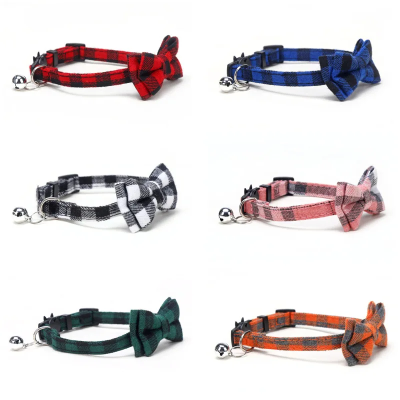 Pet Supplies, Bowknot, Bells, Grid Cloth, Safety Socket, Cat And Dog Collar, Cute Safety Cat Collar
Pet Supplies, Bowknot, Bells, Grid Cloth, Safety Socket, Cat And Dog Collar, Cute Safety Cat Collar