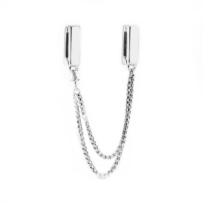 Reflexions Safety Chain Clips Charms 100% Real 925 Sterling Silver Reflexions Charms Fit Brand Bracelet Diy Jewelry 
Reflexions Safety Chain Clips Charms 100% Real 925 Sterling Silver Reflexions Charms Fit Brand Bracelet Diy Jewelry