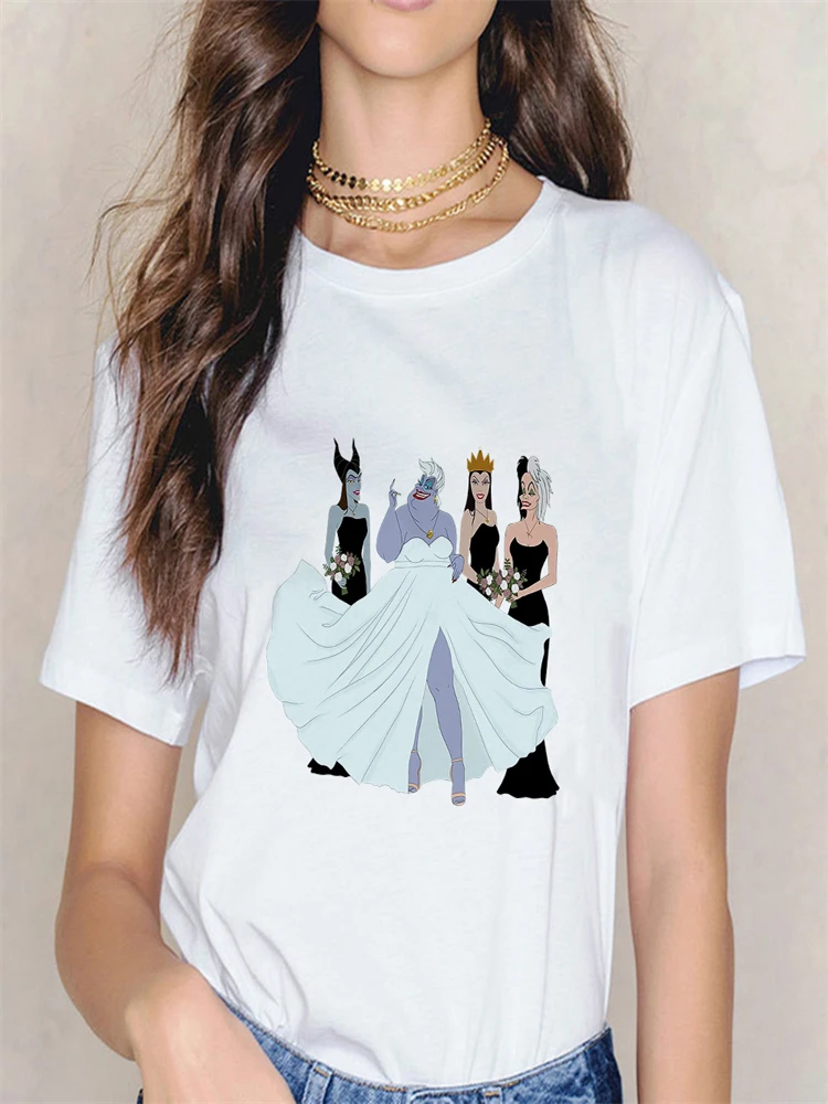 Disney White Women T-Shirts Comfy Printing Villains Graphic Creativity Female T Shirts Dropship Cartoon Short Sleeve Top Trendy
Disney White Women T-Shirts Comfy Printing Villains Graphic Creativity Female T Shirts Dropship Cartoon Short Sleeve Top Trendy
