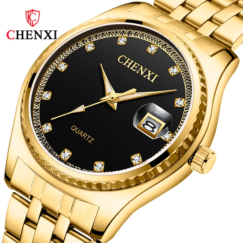 CHENXI New Business Couple Watch Stainless Steel Strap Ladies Business Casual Luxury Trend All-match Men's Quartz Watch WA168 
CHENXI New Business Couple Watch Stainless Steel Strap Ladies Business Casual Luxury Trend All-match Men's Quartz Watch WA168