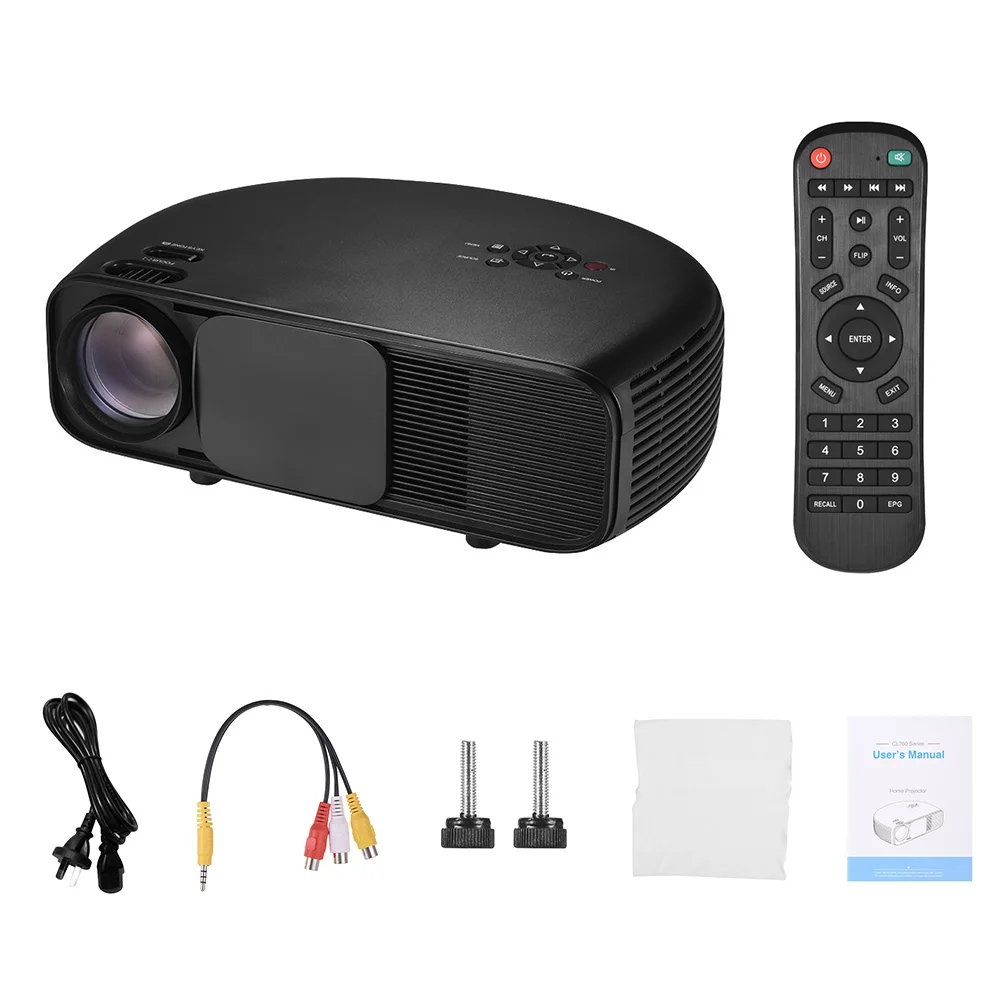 ЖК проектор Full HD светодиодный 1080P порты Sup ed 50000 часов работы 3200 люмен 2 * HD/ USB/ VGA/