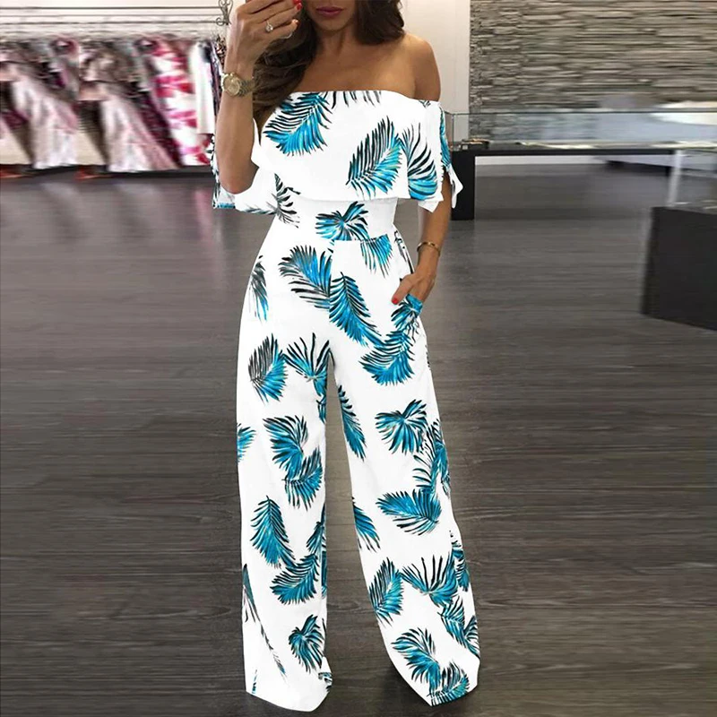 Elegant New Ruffle Loose Trouser Legs Romper 2021 Fashion Off Shoulder Womens Jumpsuit Casual Office Ladies Pocket Loose Rompers
Elegant New Ruffle Loose Trouser Legs Romper 2021 Fashion Off Shoulder Womens Jumpsuit Casual Office Ladies Pocket Loose Rompers