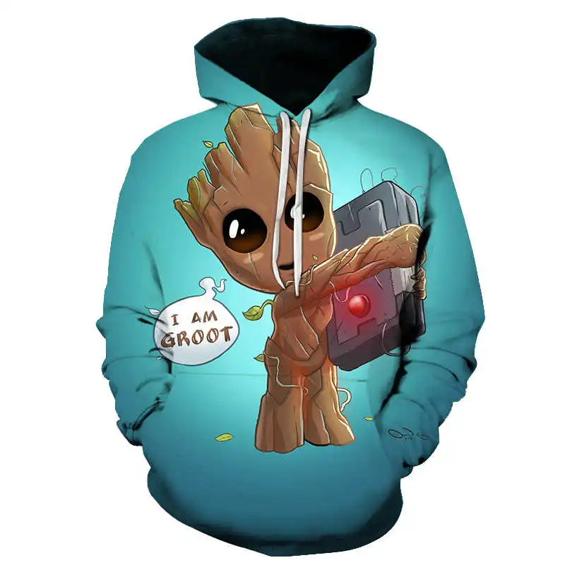 2021 Guardians of the Galaxy Groot Men Hoodies Sweatshirts 3D Printed Funny Hip Hop Hoody casual Streetwear off white Hooded
2021 Guardians of the Galaxy Groot Men Hoodies Sweatshirts 3D Printed Funny Hip Hop Hoody casual Streetwear off white Hooded