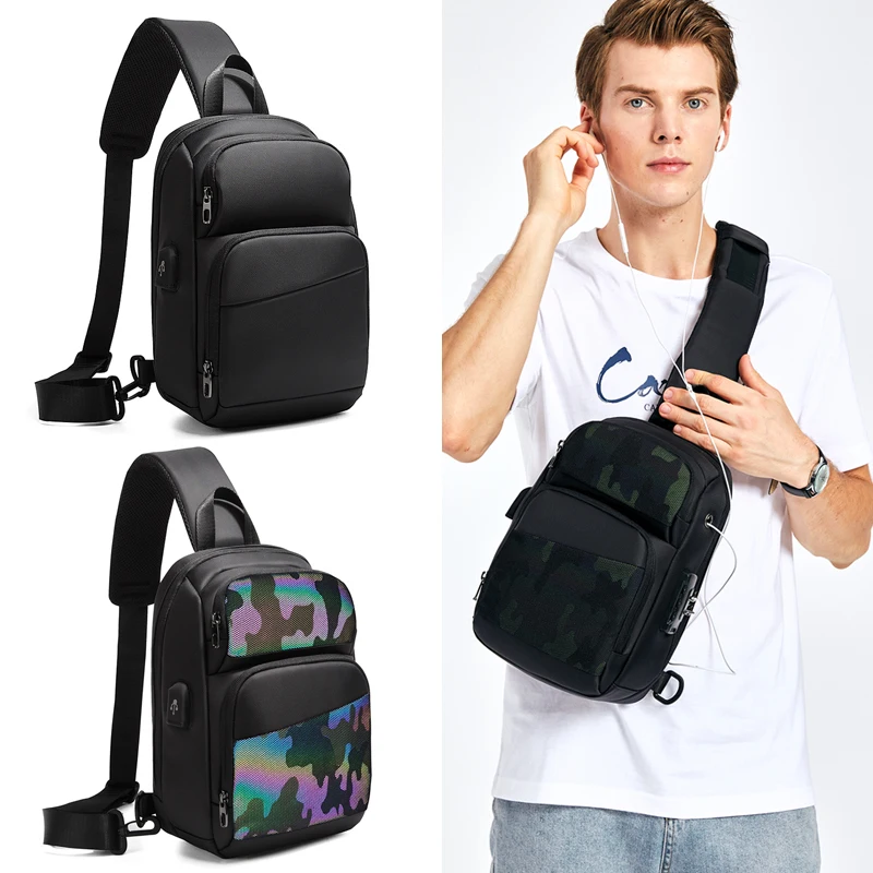2021 Male Crossbody Bags for Fashion Shoulder Bags USB Charging Messenger Sling Bag Chest Bag Oxford Single Shoulder Strap Pack
2021 Male Crossbody Bags for Fashion Shoulder Bags USB Charging Messenger Sling Bag Chest Bag Oxford Single Shoulder Strap Pack